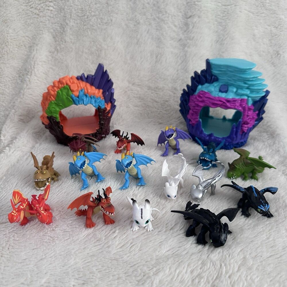 How To Train Your Dragon Mini Mystery Figures Lot Of 15 Two Caves